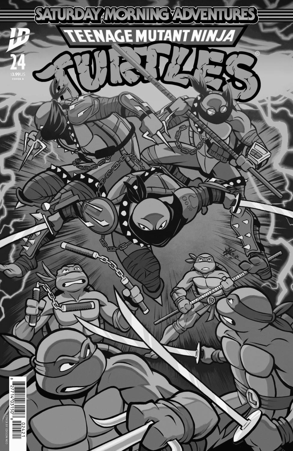 TEENAGE MUTANT NINJA TURTLES SATURDAY MORNING ADVENTURES #24 VAR B