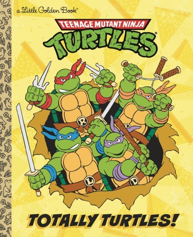 TMNT TOTALLY TURTLES LITTLE GOLDEN BOOK cover image