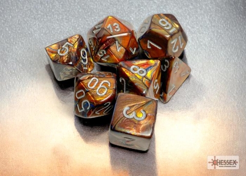 Chessex Polyhedral 7-Die Set: Lustrous - Gold/Silver cover image