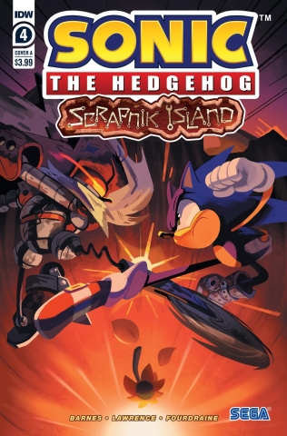 SONIC THE HEDGEHOG SCRAPNIK ISLAND #4 VAR A FOURDRAINE CVR A cover image