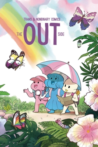 OUT SIDE TRANS AND NONBINARY COMICS SC cover image