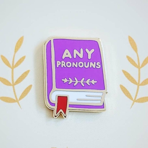 misomomo Pronoun Book Pin: any pronouns cover image