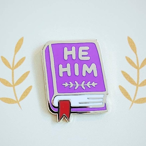 misomomo Pronoun Book Pin: he/him cover image