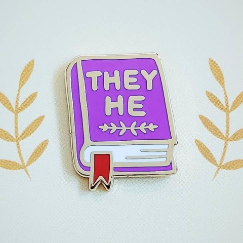 misomomo Pronoun Book Pin: they/he cover image