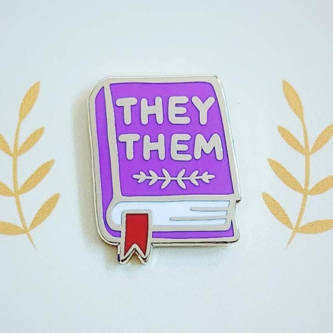 misomomo Pronoun Book Pin: they/them cover image