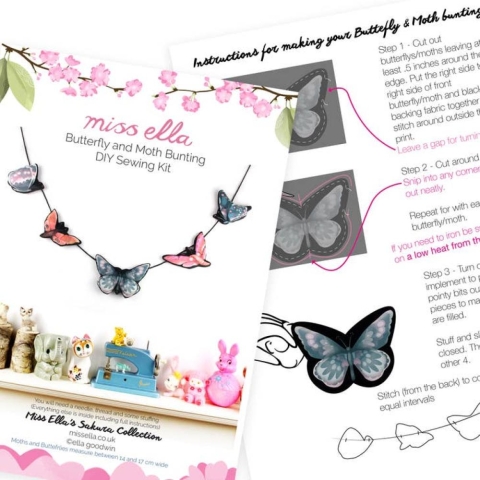 Miss Ella - DIY Bunting Kit: Butterflies and Moths cover image