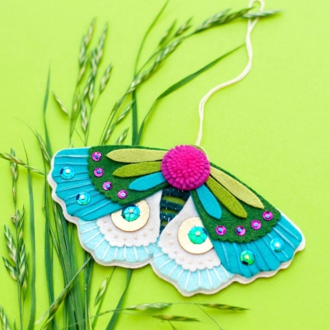 Benzie Design - Felt Ornament Kit: Blue Moth cover image