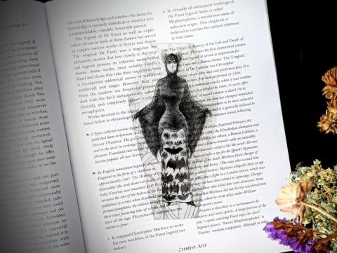 Little Black Bats - Lady Bat Costume Bookmark cover image