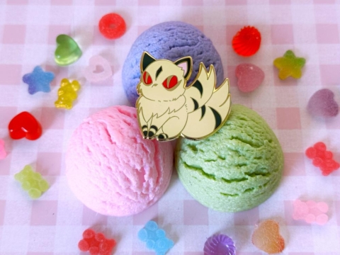 Naytendo - Inuyasha Kirara Cat Enamel Pin cover image
