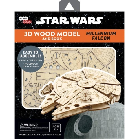 IncrediBuilds: Star Wars: Millennium Falcon 3D Wood Model cover image