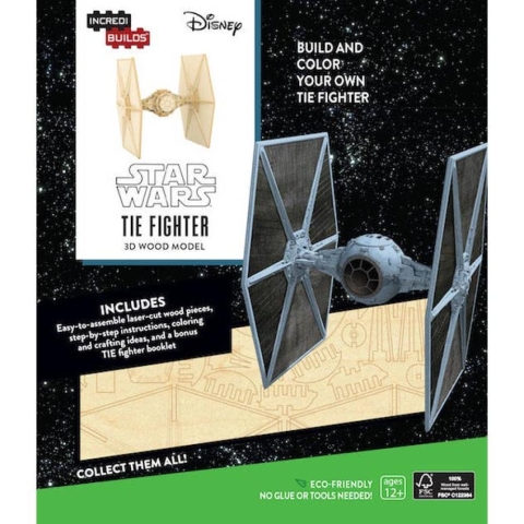 IncrediBuilds: Star Wars: TIE Fighter 3D Wood Model cover image