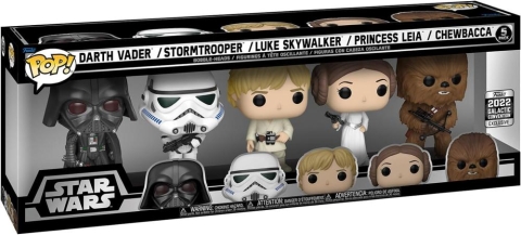 Funko Star Wars - Vader, Stormtrooper, Luke, Leia & Chewbacca (Galactic Convention Exclusive) cover image