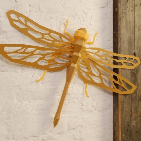 PaperCraft Dragonfly 3D Origami Wall Art cover image