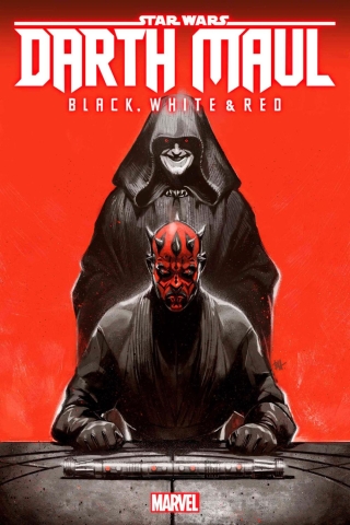 STAR WARS DARTH MAUL - BLACK WHITE AND RED #1 BEN HARVEY VAR CVR F cover image