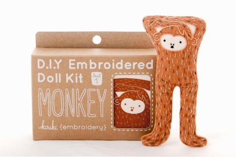 Kiriki Press Embroidery Kit: Monkey cover image