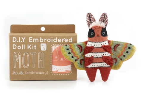 Kiriki Press Embroidery Kit: Moth cover image