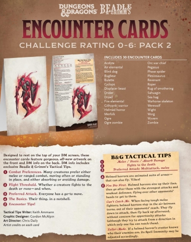 Dungeons & Dragons Encounter Cards: Challenge Rating 0-6 (Pack #2) cover image
