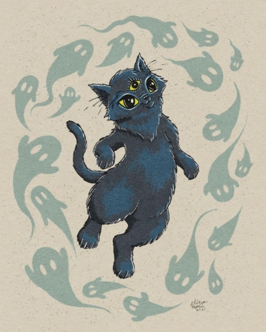 Elissa Marie Creative Art Print 5x7: Purranormal Cativity cover image