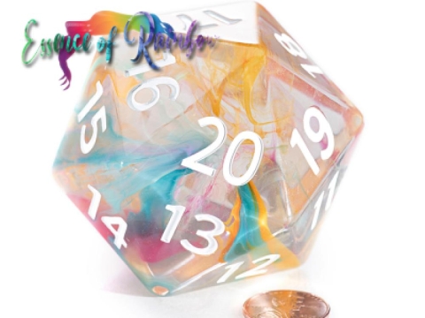 Essence of Rainbow - 58mm Epic Dice d20 cover image