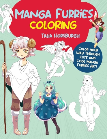 Manga Furries Coloring cover image