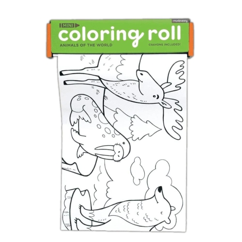 Animals of the World Mini Coloring Roll cover image