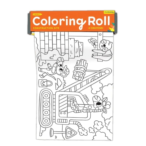 Construction Site Mini Coloring Roll cover image