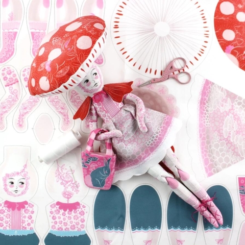 Miss Ella - DIY Kit: Patience the Mushroom Girl with 20 Zen cards cover image