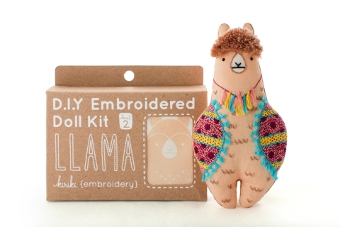 Kiriki Press Embroidery Kit: Llama cover image