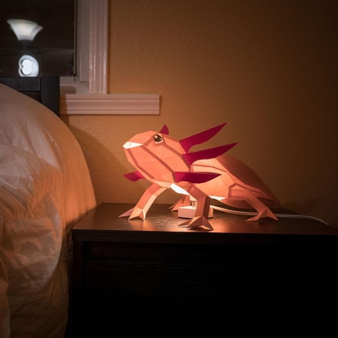 PaperCraft Axolotl 3D Origami Model / Lamp cover image