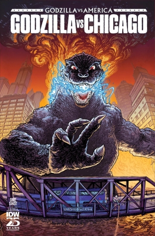 GODZILLA VS AMERICA CHICAGO COVER A BROWNE CVR A cover image