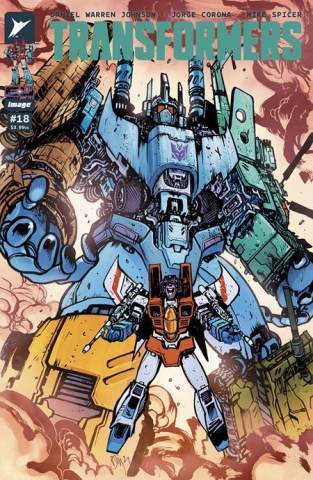 TRANSFORMERS #18 CVR A DANIEL WARREN JOHNSON AND MIKE SPICER cover image