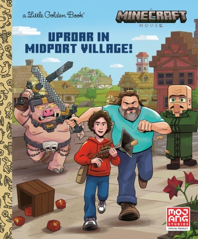 A Minecraft Movie Little Golden Book: Uproar in Midport Village! cover image