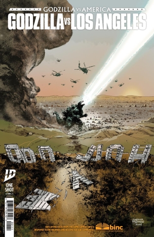 GODZILLA VS AMERICA LOS ANGELES COVER A HARDMAN CVR A cover image