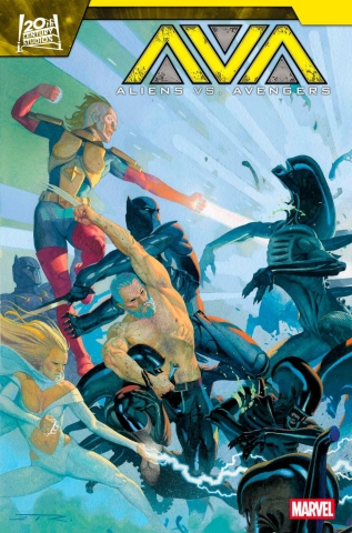 ALIENS VS AVENGERS #4 OF 4 CVR A cover image