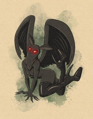 Elissa Marie Creative Art Print 8x10: MothThem Pinup cover image