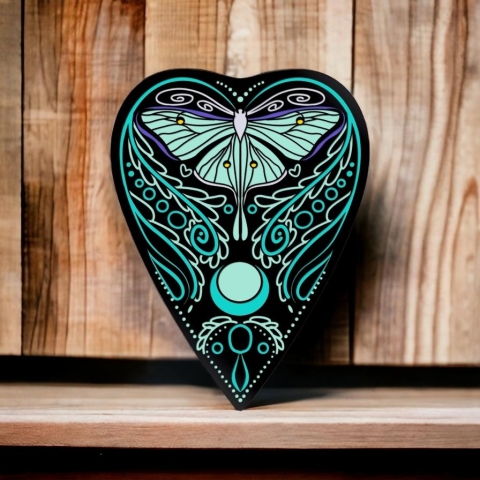 Hell Kitten RVA Enamel Pin: Luna Moth cover image