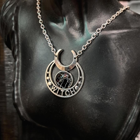 Hell Kitten RVA Pendant: Spiderweb Cabochon—WITCH cover image