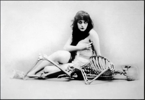 Shady Front Poster Print: Girl and Her Bones cover image