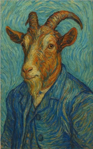 Shady Front Sticker: Vincent Van Goat cover image