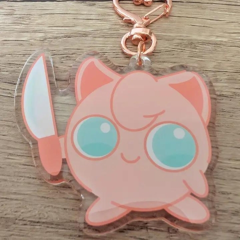 Sadsquatch Keychain: Pokemon — Mischievous Jigglypuff cover image