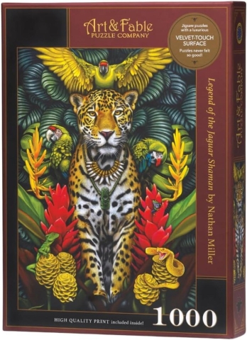 Art & Fable Jigsaw Puzzle: Legend of the Jaguar (1000 pcs) cover image