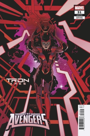AVENGERS #31 CVR E MAHMUD ASRAR TRON ARES VAR cover image