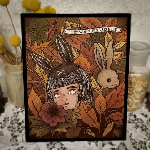 The Orphans of Dudleytown Art Print 8x10: They Won't Find Us Here (Autumn) cover image