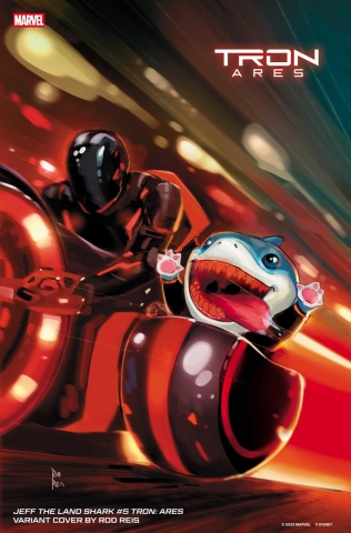 JEFF THE LAND SHARK #5 CVR D ROD REIS TRON ARES VAR cover image