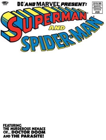 Superman and Spider-Man (1981) Facsimile Edition Cover D (Blank) cover image