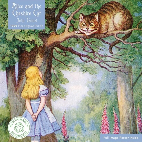 Alice and the Cheshire Cat by John Tenniel Jigsaw Puzzle (1000 pcs) cover image