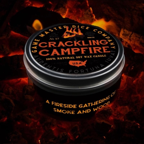 Game Master Dice Gaming Candle: Crackling Campfire (8 oz) cover image