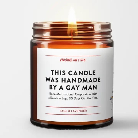 Virgins on Fire Candle: This Candle Was Made by a Gay Man cover image