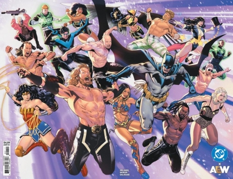 DC x AEW #1 (of 2) CVR A LUCAS MEYER WRAPAROUND cover image