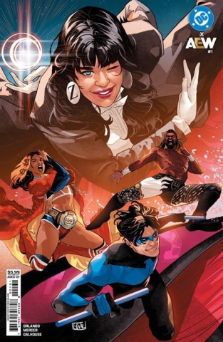 DC x AEW #1 (of 2) CVR C EDWIN GALMON cover image